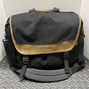 LL Bean Laptop Briefcase with Leather Accents
